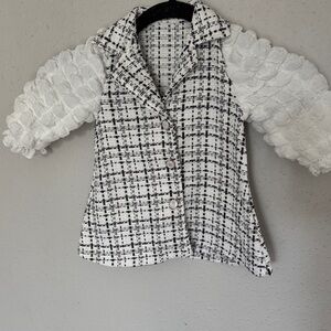 Stylish Women's Black and White Jacket